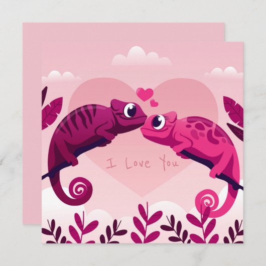 Valentijnsdag Feestdagenkaart (Voorkant / Achterkant)