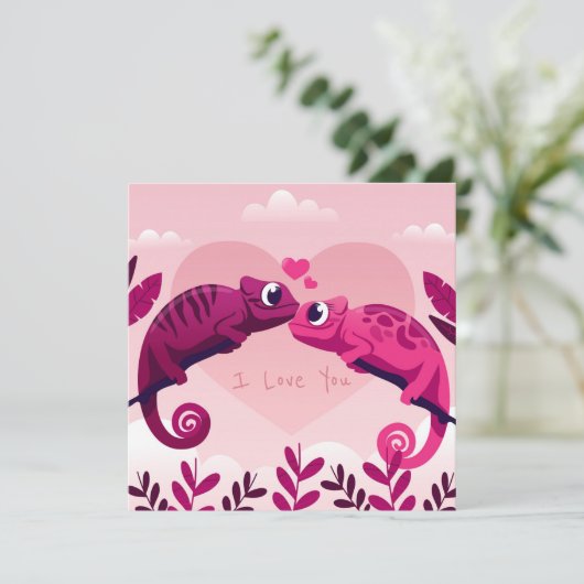 Valentijnsdag Feestdagenkaart (Staand voorkant)