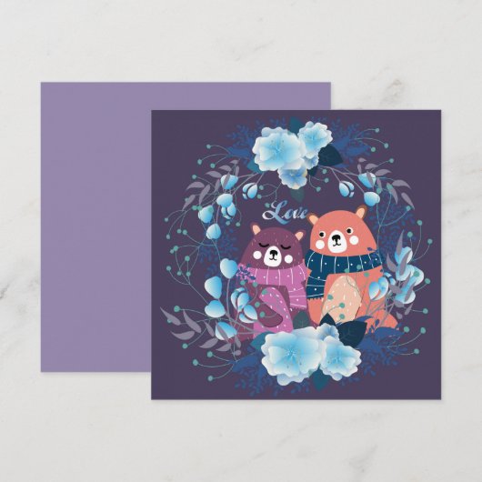 Valentijnsdag Feestdagenkaart (Voorkant / Achterkant)