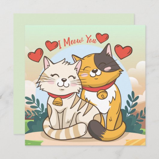 Valentijnsdag Feestdagenkaart (Voorkant / Achterkant)