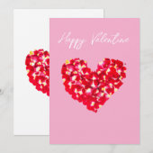 Valentijnsdag Feestdagenkaart (Voorkant / Achterkant)