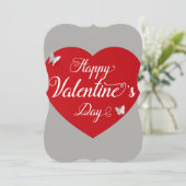 Valentijnsdag Feestdagenkaart (Staand voorkant)