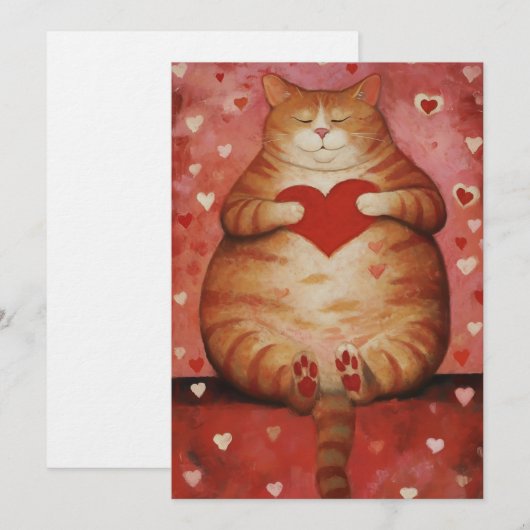 Valentijnsdag Feestdagenkaart (Voorkant / Achterkant)