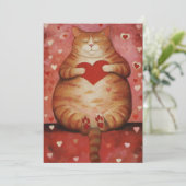 Valentijnsdag Feestdagenkaart (Staand voorkant)