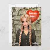 Valentijnsdag Feestdagenkaart (Voorkant / Achterkant)