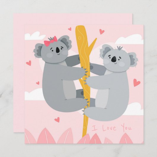 Valentijnsdag Feestdagenkaart (Voorkant / Achterkant)