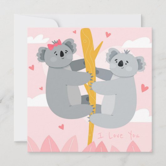 Valentijnsdag Feestdagenkaart (Voorkant)