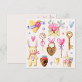 Valentijnsdag Feestdagenkaart (Voorkant / Achterkant)