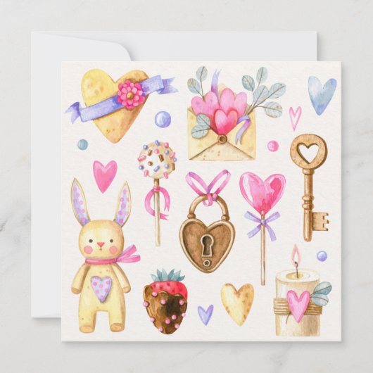 Valentijnsdag Feestdagenkaart (Voorkant)