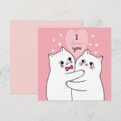 Valentijnsdag Feestdagenkaart (Voorkant / Achterkant)