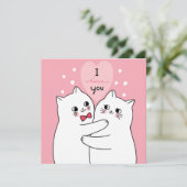 Valentijnsdag Feestdagenkaart (Staand voorkant)