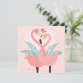 Valentijnsdag Feestdagenkaart (Staand voorkant)