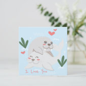 Valentijnsdag Feestdagenkaart (Staand voorkant)