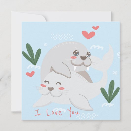 Valentijnsdag Feestdagenkaart (Voorkant)