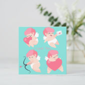 Valentijnsdag Feestdagenkaart (Staand voorkant)