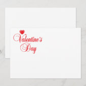 Valentijnsdag Feestdagenkaart (Voorkant / Achterkant)