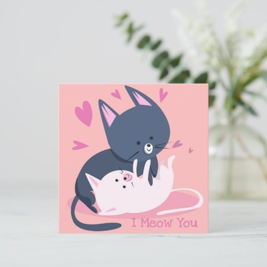 Valentijnsdag Feestdagenkaart (Staand voorkant)