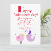 Valentijnsdag feestdagenkaart (Staand voorkant)