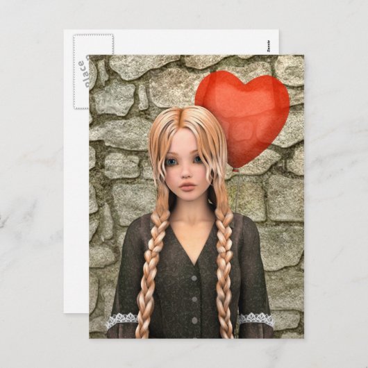 Valentijnsdag Feestdagenkaart (Voorkant / Achterkant)