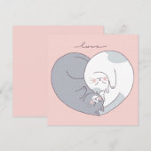 Valentijnsdag Feestdagenkaart (Voorkant / Achterkant)