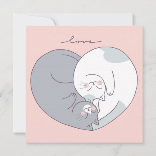 Valentijnsdag Feestdagenkaart (Voorkant)