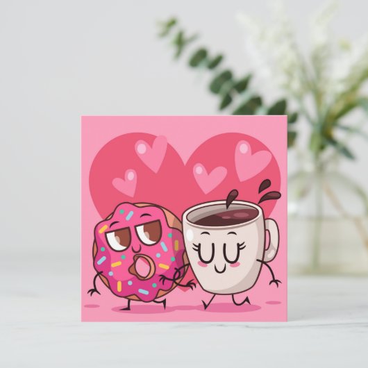 Valentijnsdag Feestdagenkaart (Staand voorkant)