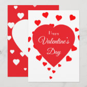 Valentijnsdag Feestdagenkaart (Voorkant / Achterkant)