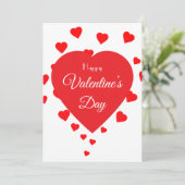 Valentijnsdag Feestdagenkaart (Staand voorkant)
