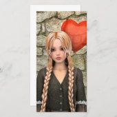 Valentijnsdag Feestdagenkaart (Voorkant / Achterkant)