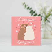 Valentijnsdag Feestdagenkaart (Staand voorkant)