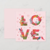 Valentijnsdag Feestdagenkaart (Voorkant / Achterkant)