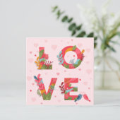 Valentijnsdag Feestdagenkaart (Staand voorkant)