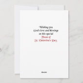 Valentijnsdag Feestdagenkaart (Achterkant)