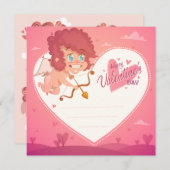 Valentijnsdag Feestdagenkaart (Voorkant / Achterkant)