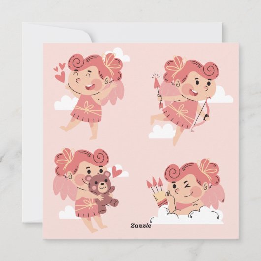 Valentijnsdag Feestdagenkaart (Achterkant)