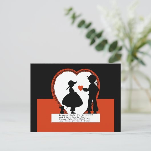  Valentijnsdag Feestdagenkaart (Staand voorkant)