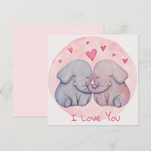 Valentijnsdag Feestdagenkaart (Voorkant / Achterkant)