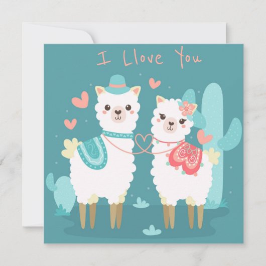 Valentijnsdag Feestdagenkaart (Voorkant)