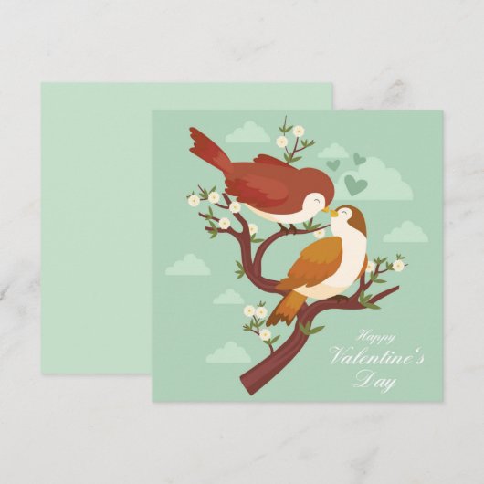 Valentijnsdag Feestdagenkaart (Voorkant / Achterkant)