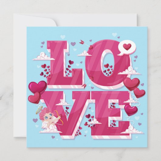 Valentijnsdag Feestdagenkaart (Voorkant)