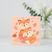 Valentijnsdag Feestdagenkaart (Staand voorkant)