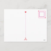 Valentijnsdag fietstocht van liefde feestdagenkaart (Achterkant)