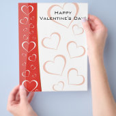 Valentijnsdag, Fijne Valentijnsdag! Flyer (Hand)