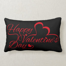Valentijnsdag "Fijne Valentijnsdag!" Rood Kussen