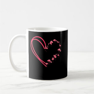 Valentijnsdag Flamingo Valentijn Hartvorm Koffiemok