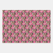 Valentijnsdag Flamingo Wrapping Paper Sheets (Voorkant)