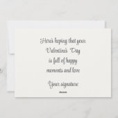 Valentijnsdag Flat Holiday Kaart (Achterkant)