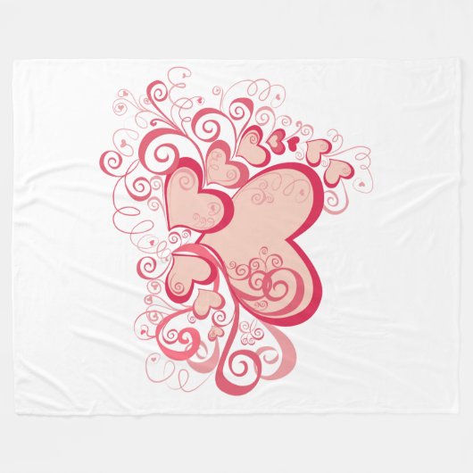 Valentijnsdag Fleece Blanket (Voorkant (Horizontaal))