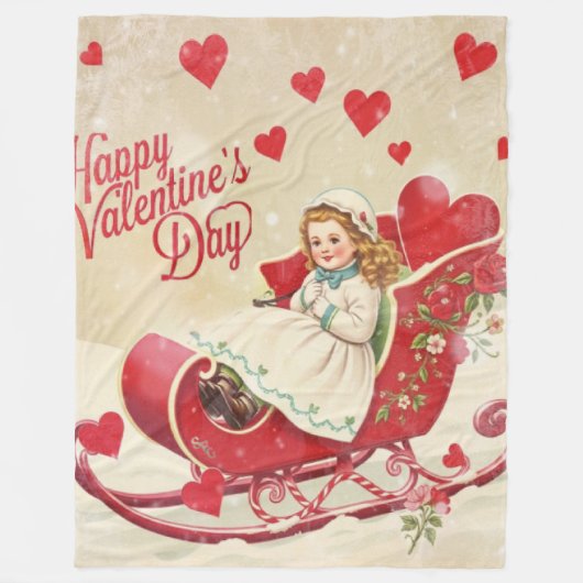 Valentijnsdag Fleece Deken (Voorkant)