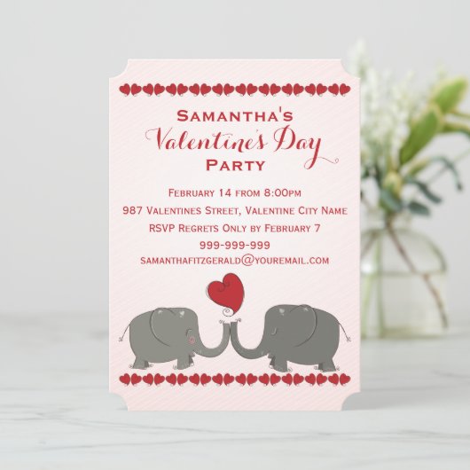 Valentijnsdag flitsen kaart (Staand voorkant)